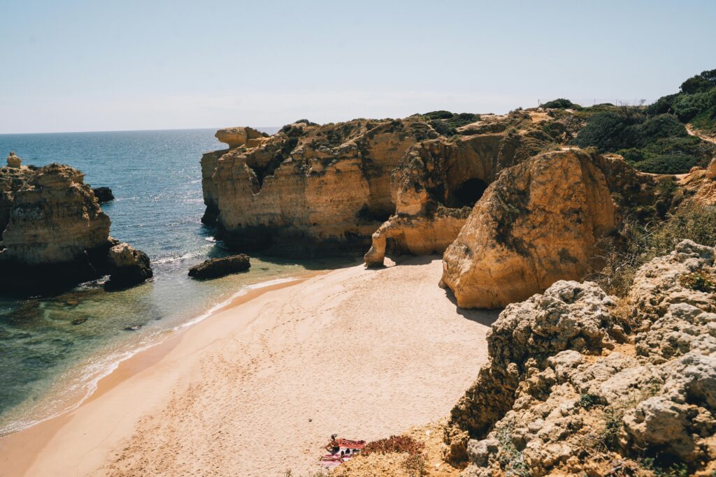 Faro district, beach